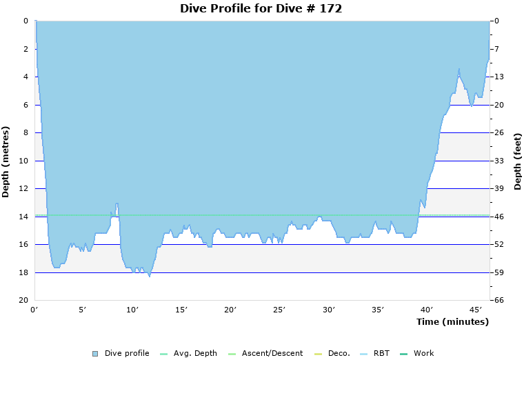 Dive Profile for Dive # 172