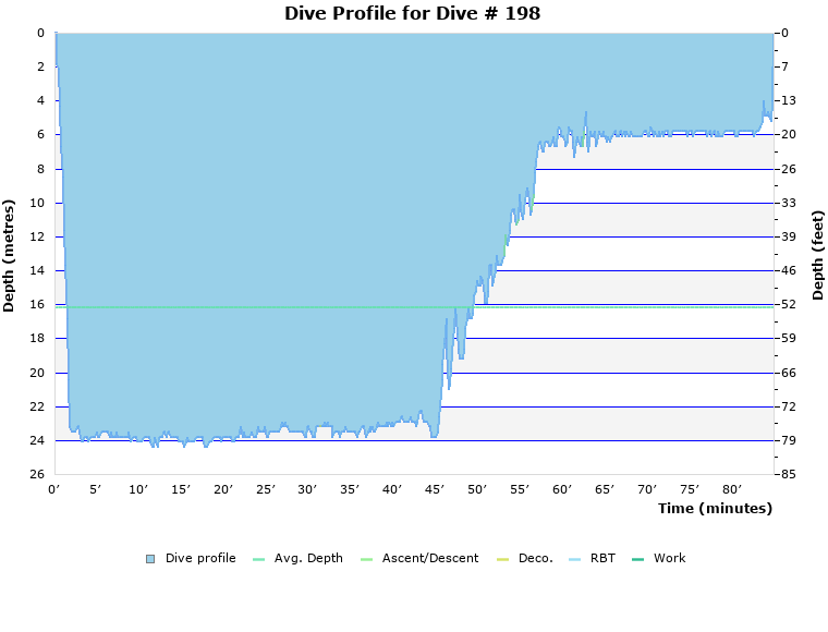 Dive Profile for Dive # 198