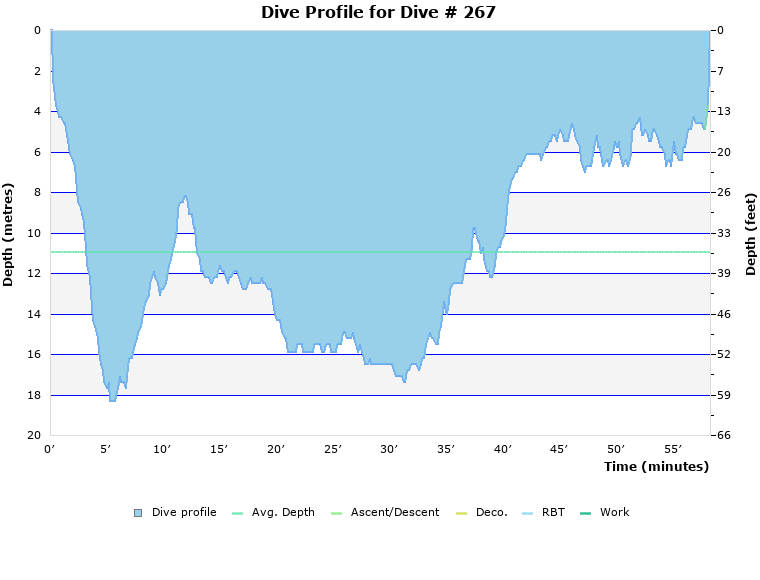 Dive Profile for Dive # 267