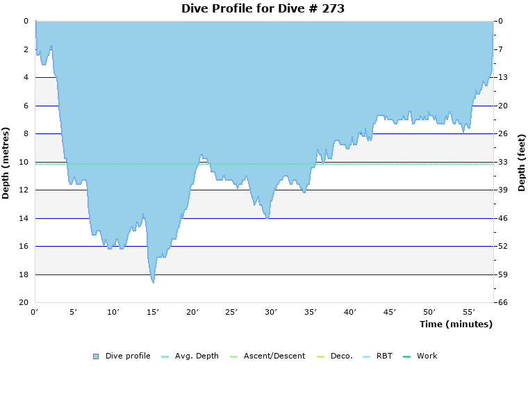 Dive Profile for Dive # 273
