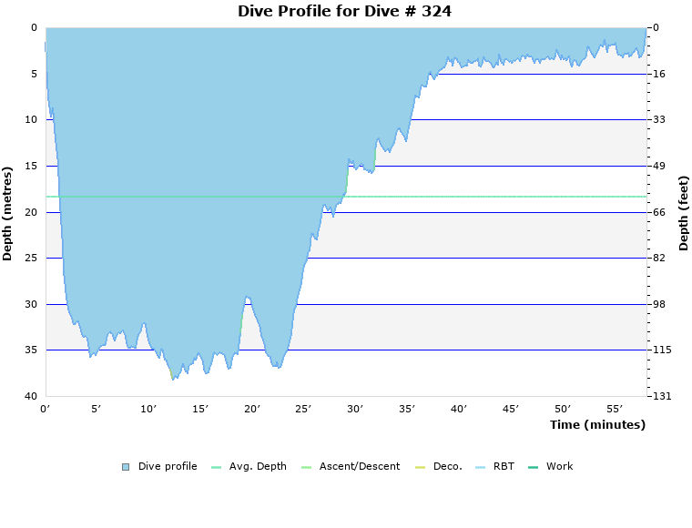 Dive Profile for Dive # 324