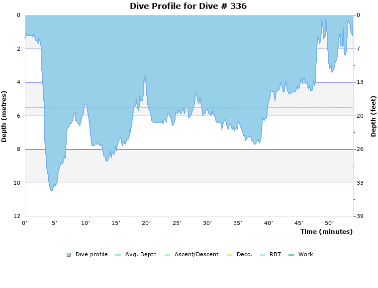 Dive Profile for Dive # 336