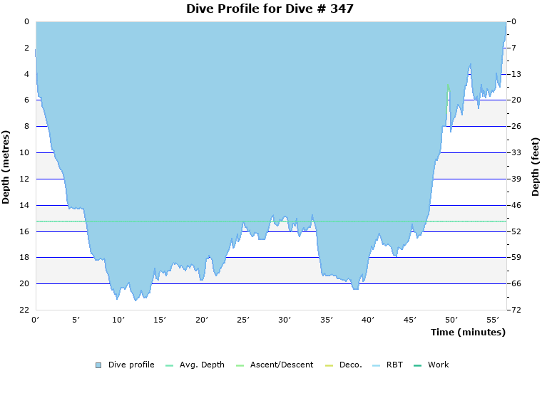 Dive Profile for Dive # 347