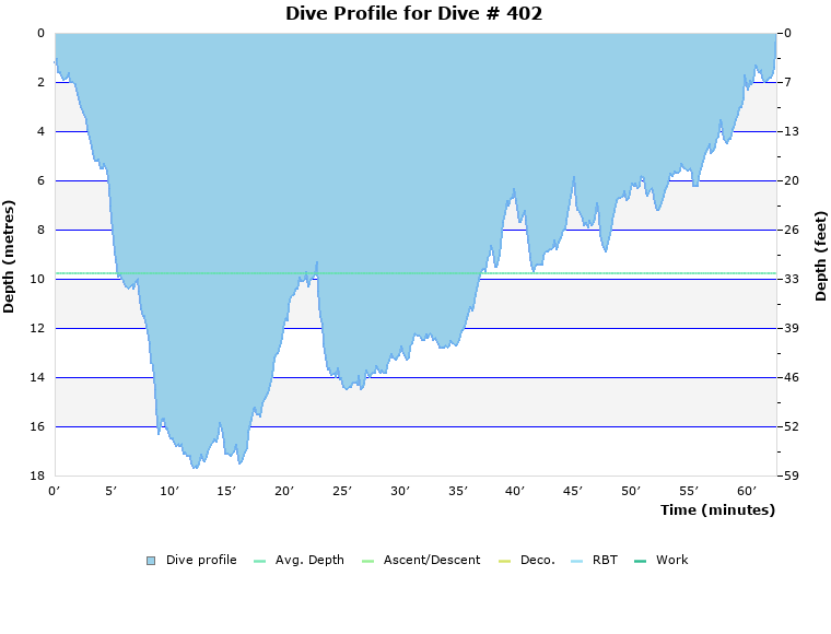 Dive Profile for Dive # 402