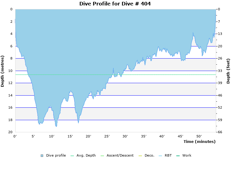 Dive Profile for Dive # 404