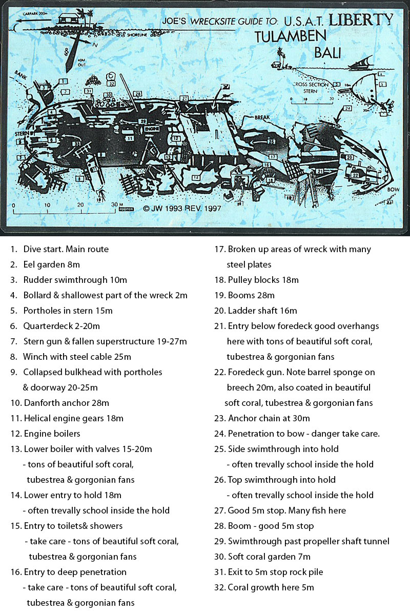 Map for Tulamben - USAT Liberty