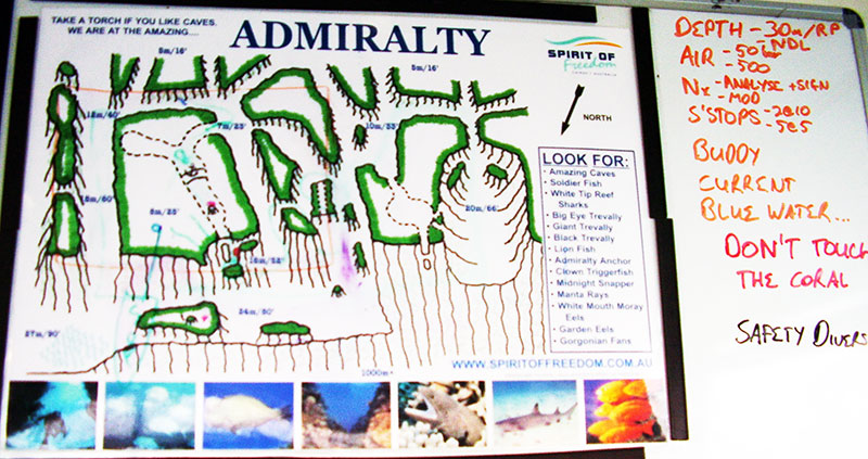 Map for Osprey Reef - Admiralty Anchor
