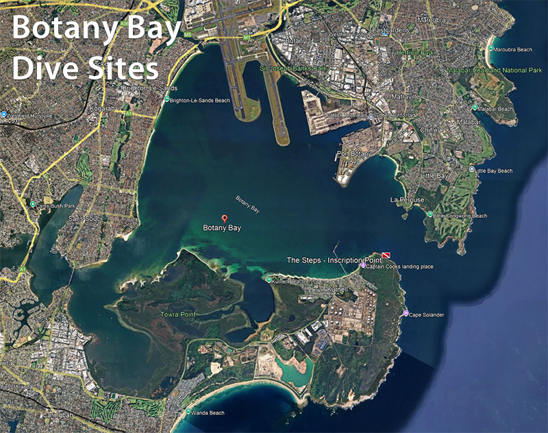Map of Botany Bay, NSW