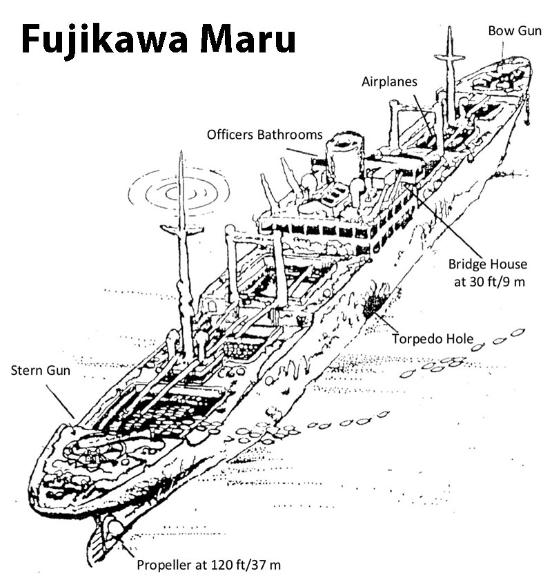 Map for Fujikawa Maru