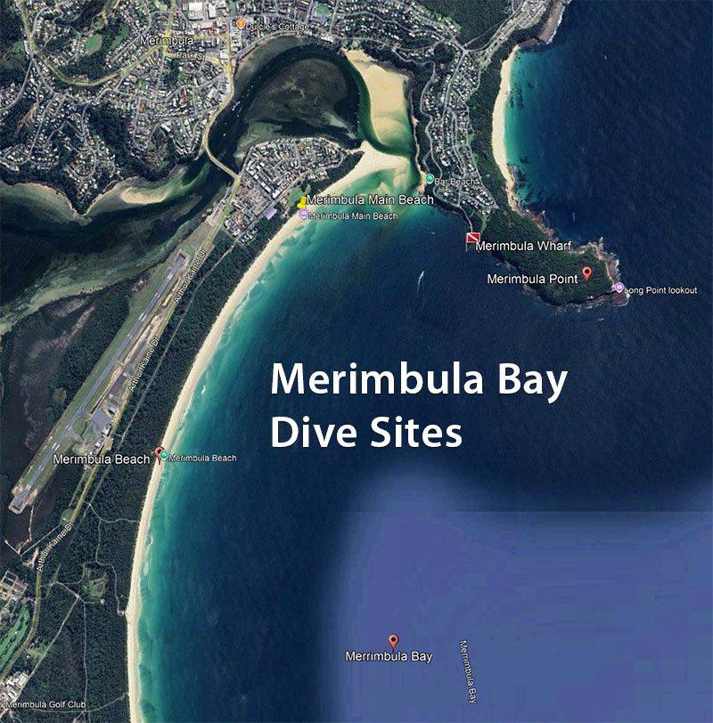 Map of Merimbula Bay, NSW