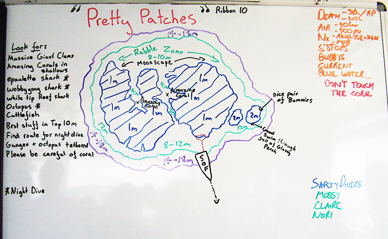 Map for Ribbon Reef #10 - Pretty Patch