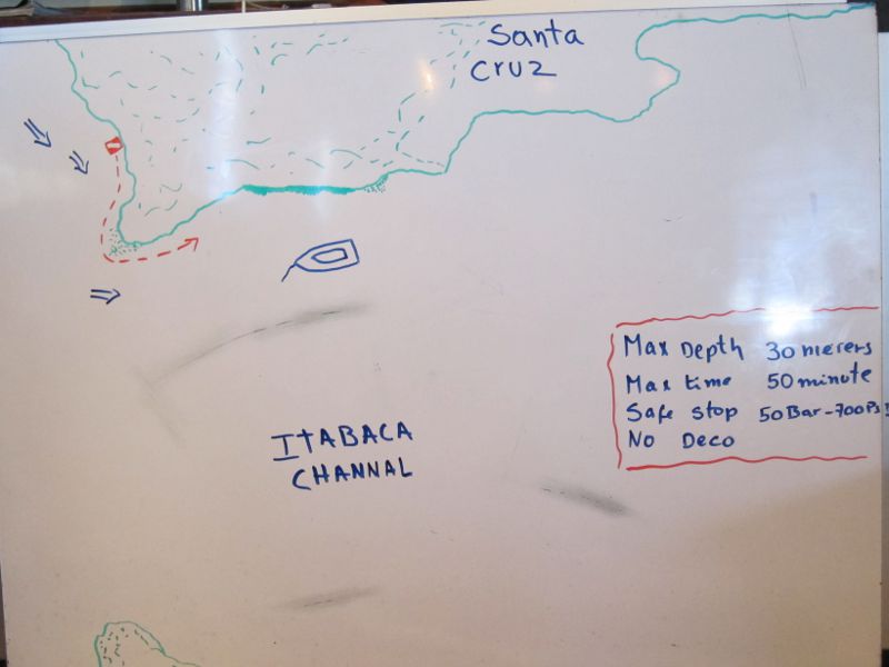 Map for Santa Cruz Island - Itabaca Channel