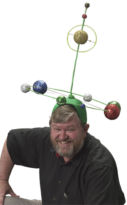 Lloyd Borrett with prop