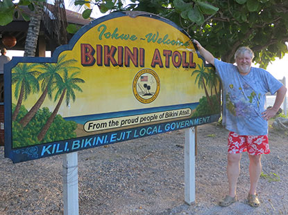 Lloyd Borrett at Bikini Atoll