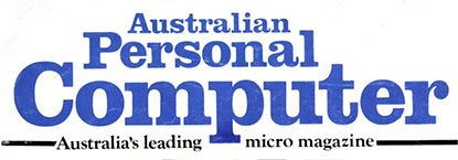 Australian Personal Computer masthead