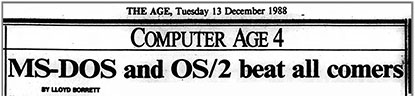 MS-DOS and OS/2 beat all comers