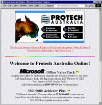 Protech Australia Web Site