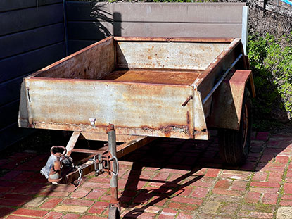 6 ft x 4 ft Tipping Trailer — July 2025