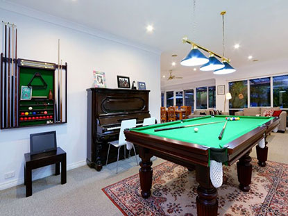 The pool table setup – May 2016 The pool table setup – May 2016