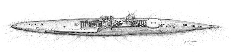 Map for USS Pilotfish (SS-386)