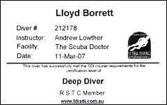 SDI Deep Diver scan back