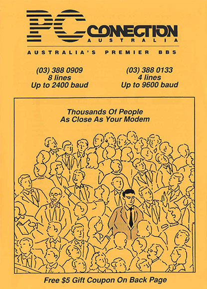 PC Connection Australia BBS Flyer