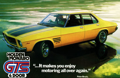 1973 Holden HQ Monaro GTS 4-door advert
