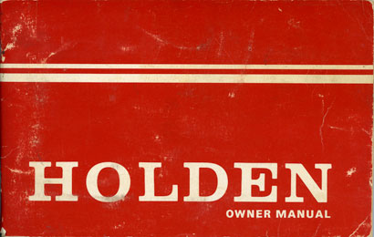 Holden Owner Manual - HQ