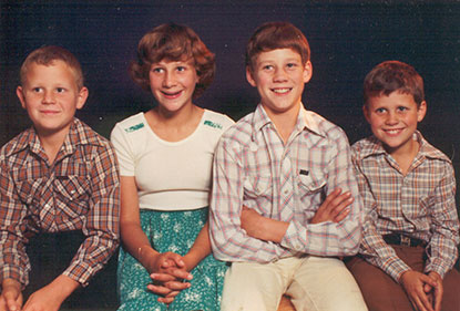 John, Elizabeth, Lewis and Jeffrey Borrett